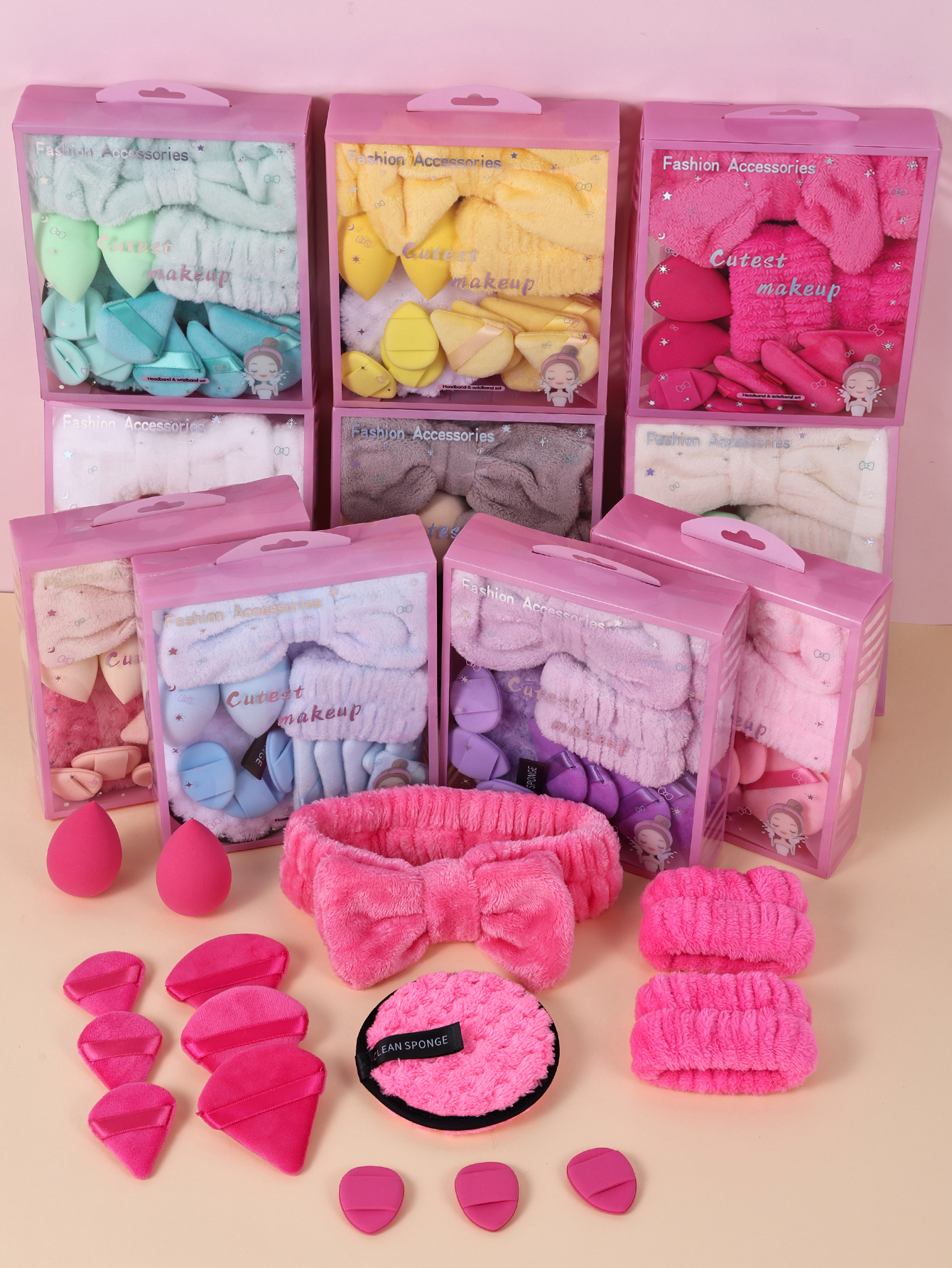 Ribbon Bow Gift - 15pcs Women Wash Face Spa Hair