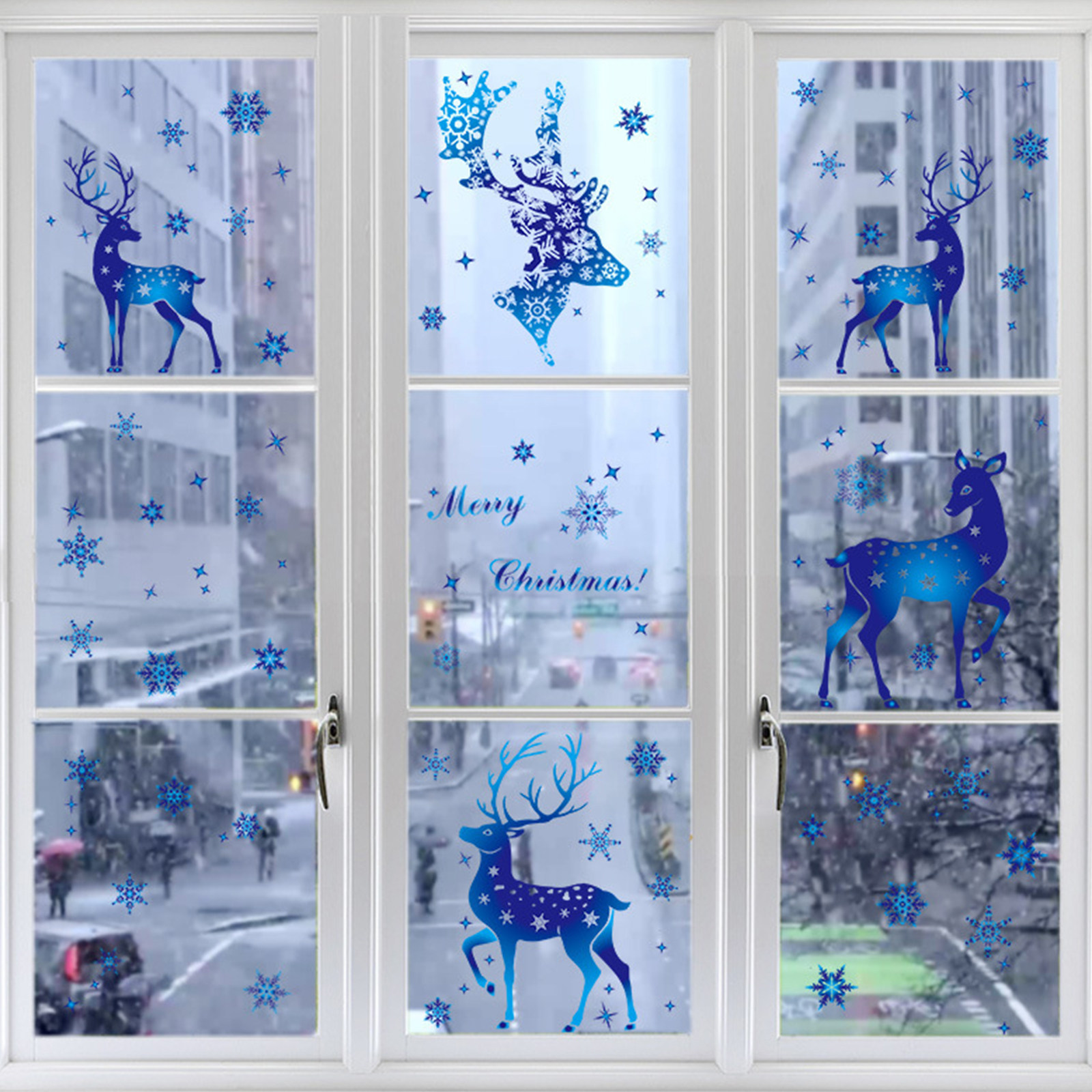 Snowflake Window Decal - 6Pcs Christmas PVC Christmas Snowflake Decor