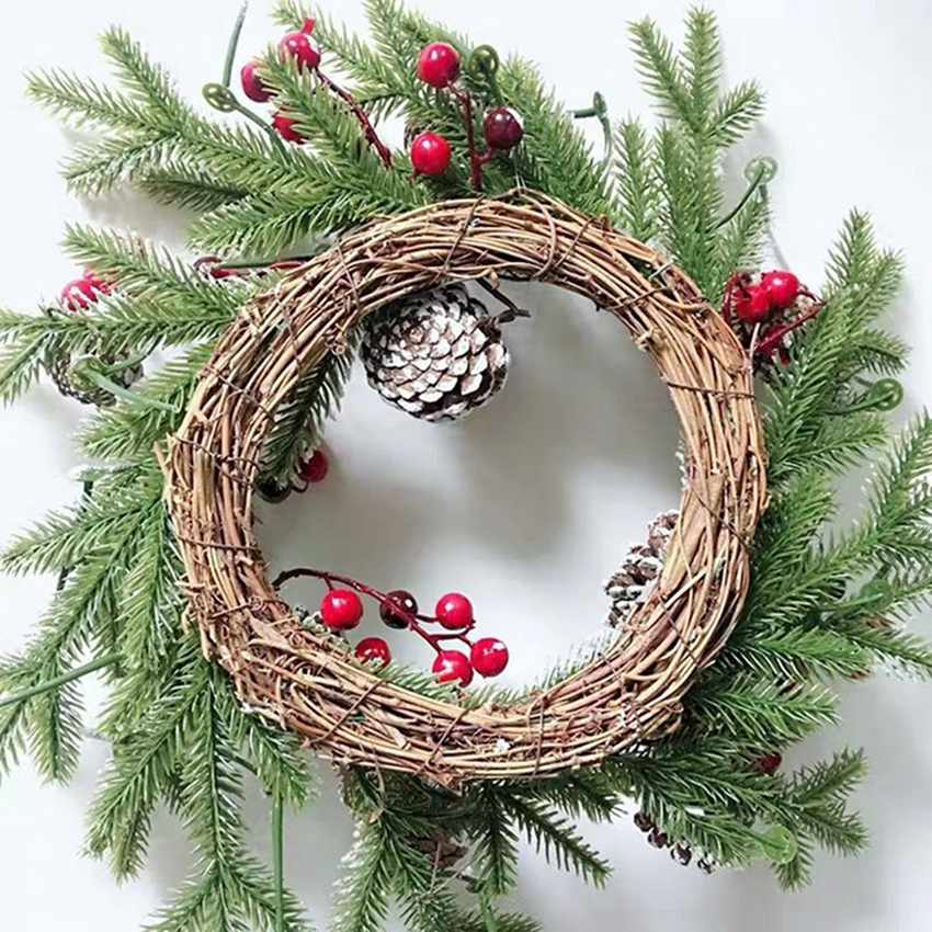 Artificial Rattan Frame Home R - Christmas Wreath Fake recensie en prijs