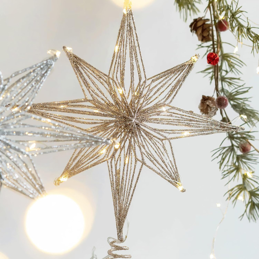 30cm Led Star Christmas Tree T - Star Tree Topper recensie en prijs