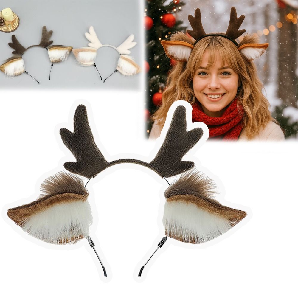 Unisex Deer Ears Reindeer Antl - Reindeer Antlers Headband recensie en prijs