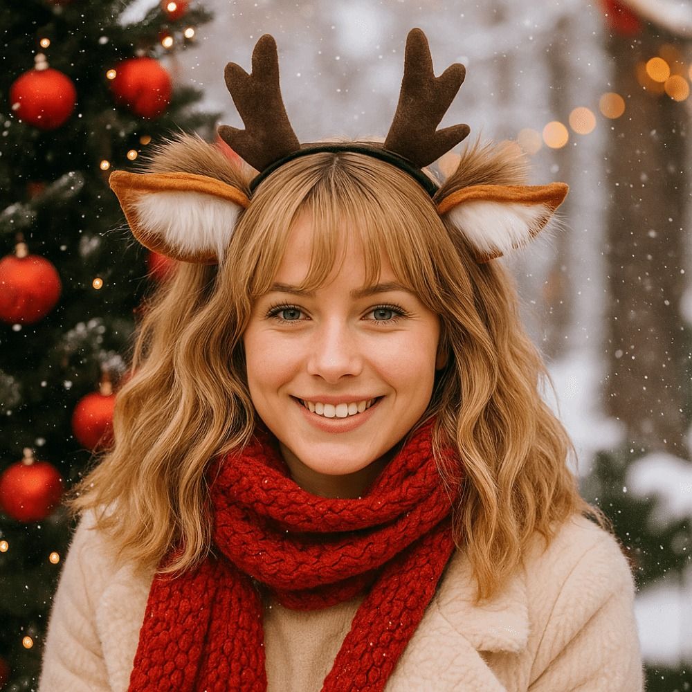 Unisex Deer Ears Reindeer Antl - Reindeer Antlers Headband recensie en prijs