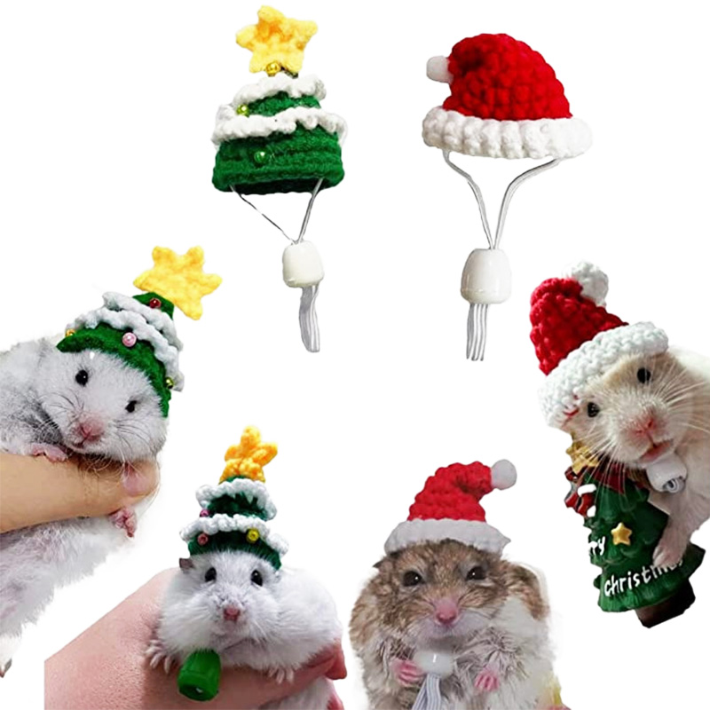 Hand Woven Pet Christmas Hat D - Santa Hat Plush recensie en prijs