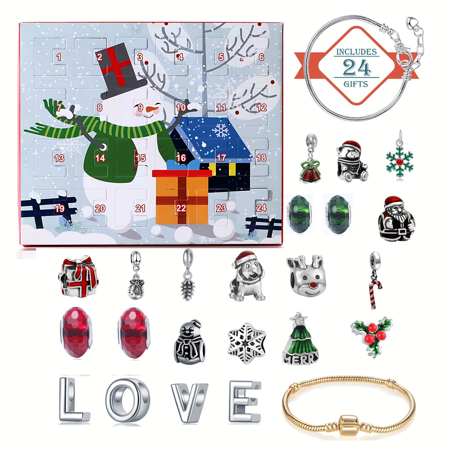 Snowman Christmas Advent Calen - Advent Calendar Gift recensie en prijs