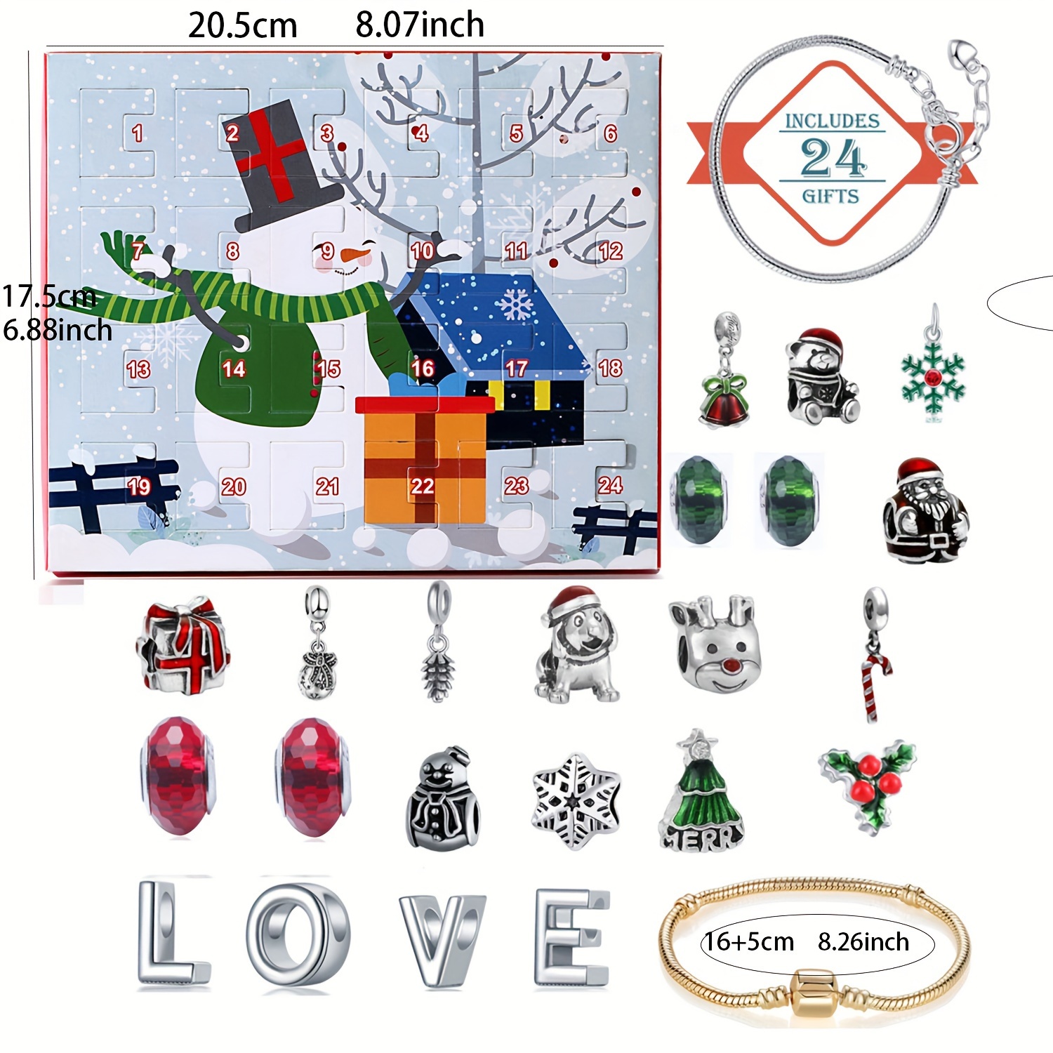 Snowman Christmas Advent Calen - Advent Calendar Gift recensie en prijs