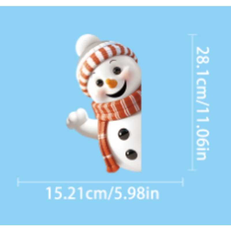 Snowman Snowflake Elk Christma - Snowflake Window Decal recensie en prijs