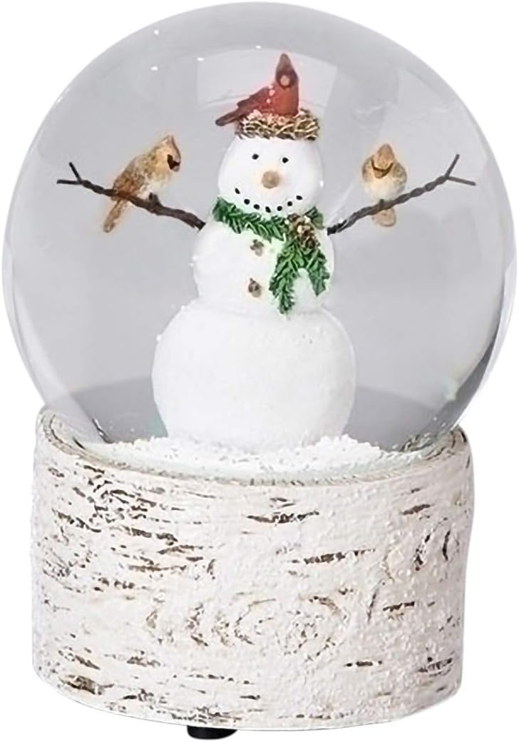 Snowman with Cardinal Friends  - Snow Globe Musical recensie en prijs
