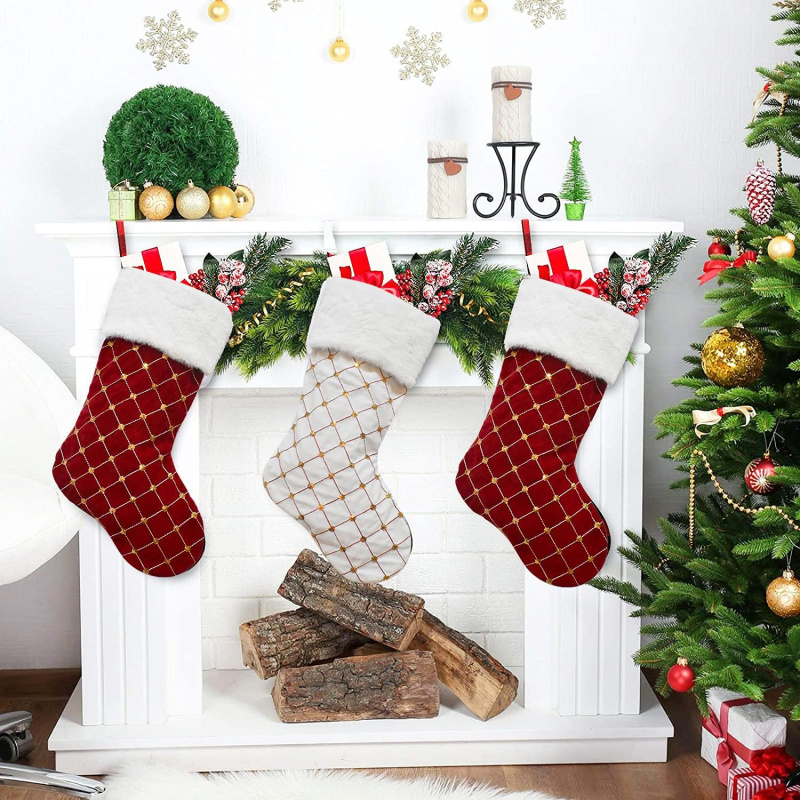 Christmas Stocking Soft Faux F - Christmas Stocking Hanging recensie en prijs