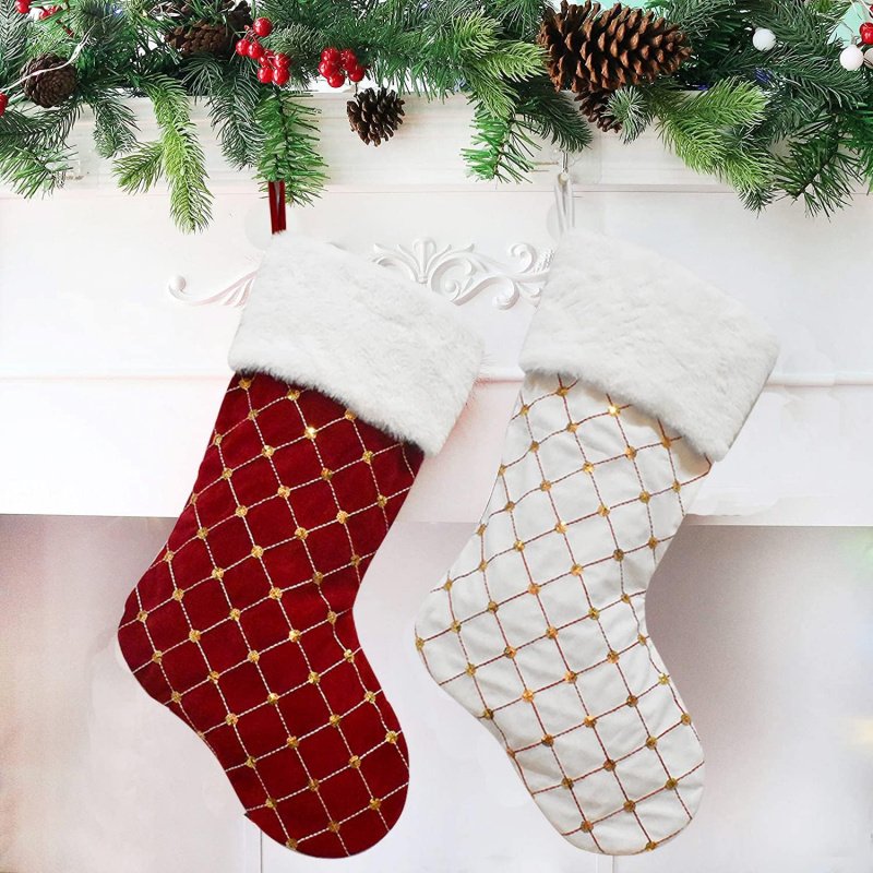 Christmas Stocking Soft Faux F - Christmas Stocking Hanging recensie en prijs