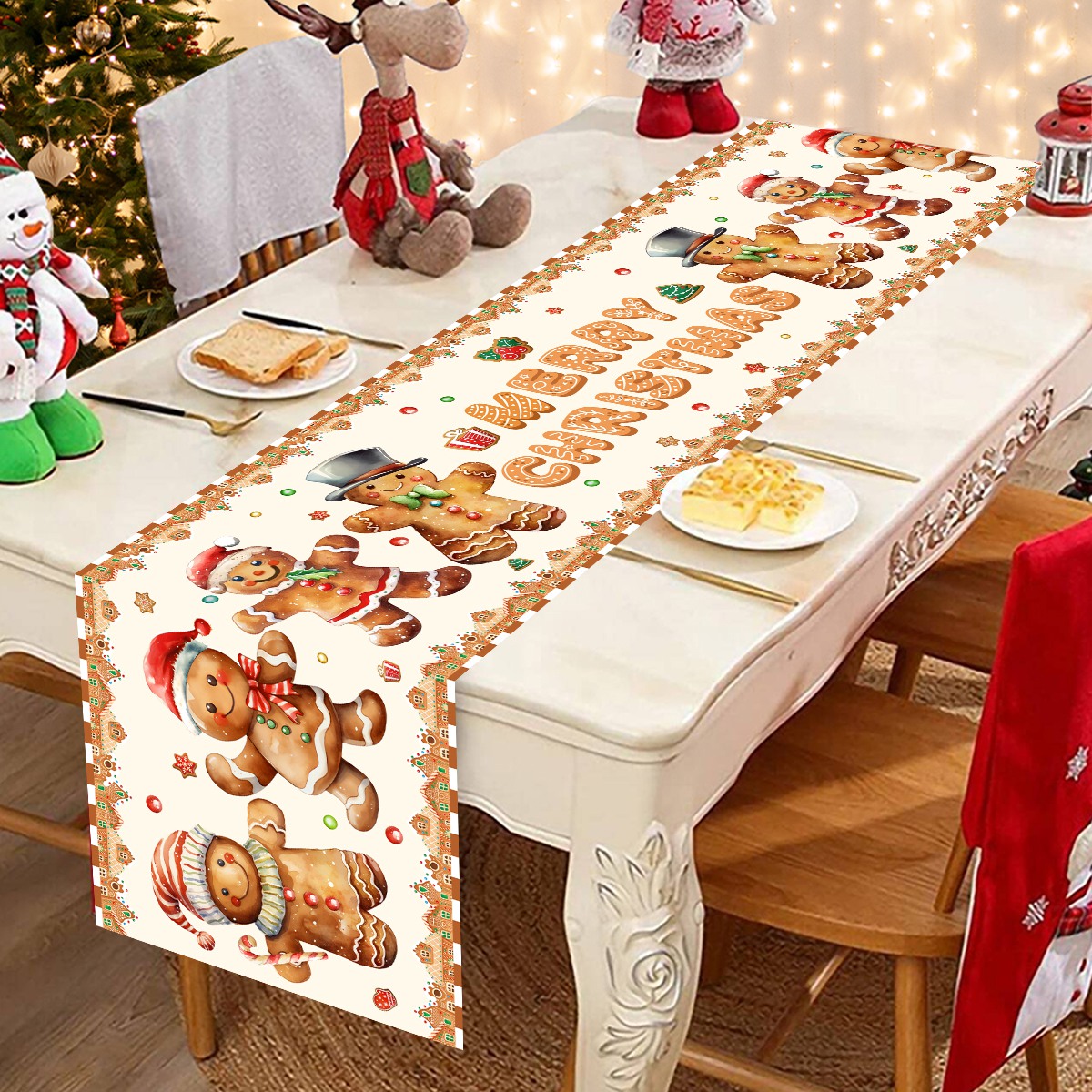 Christmas Santa Clause Polyest - Christmas Table Runner recensie en prijs