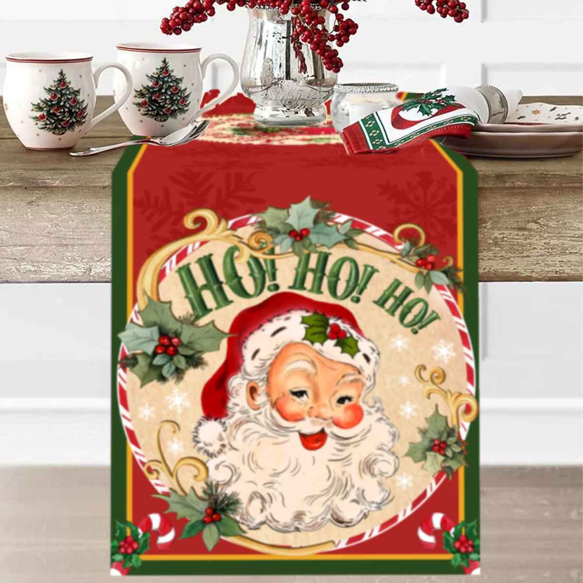 Christmas Santa Clause Polyest - Christmas Table Runner recensie en prijs