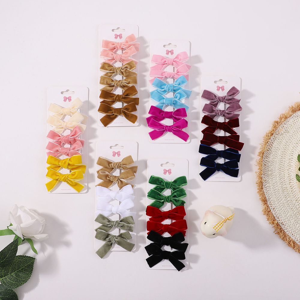 6Pcs Solid Ribbon Bows Hair Cl - Ribbon Bow Gift recensie en prijs