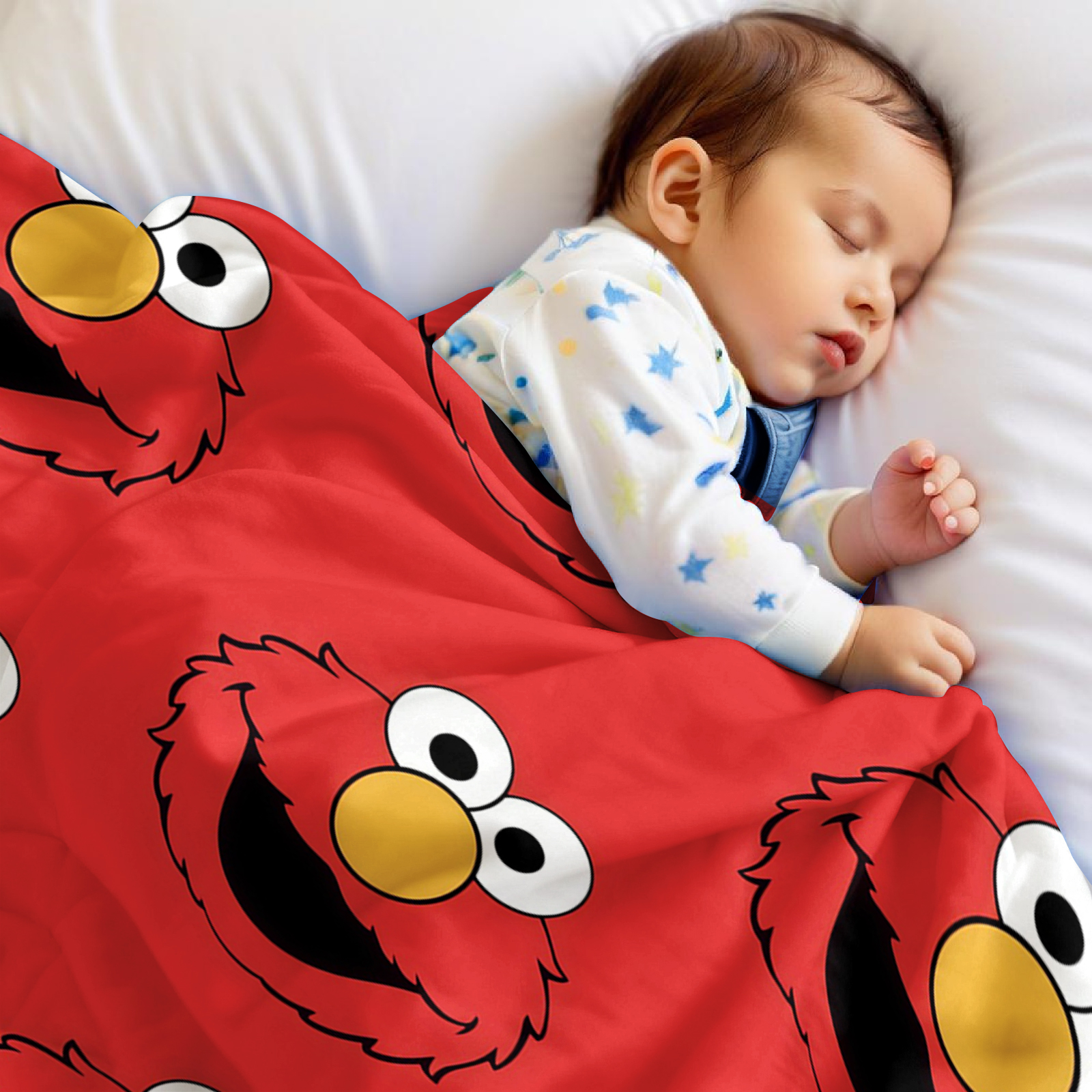 Elmo Face Cartoon Anime Print  - Christmas Throw Blanket recensie en prijs