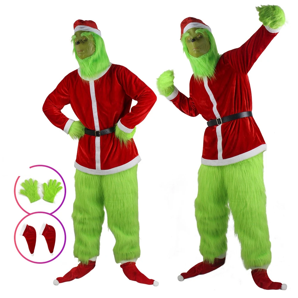 Merry Christmas Grinch Cosplay - Santa Hat Plush recensie en prijs