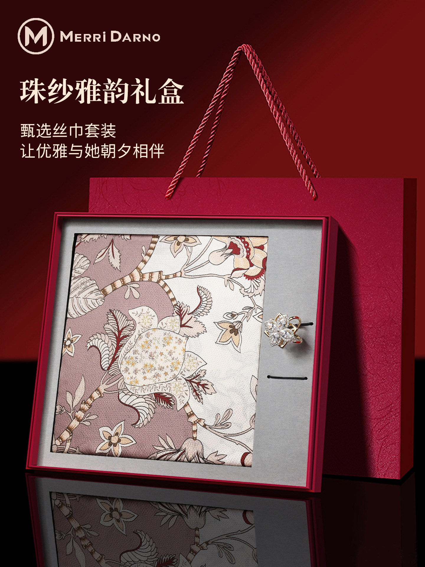 Women's Mulberry Silk Scarf Gi - Gift Box Wrap Set recensie en prijs