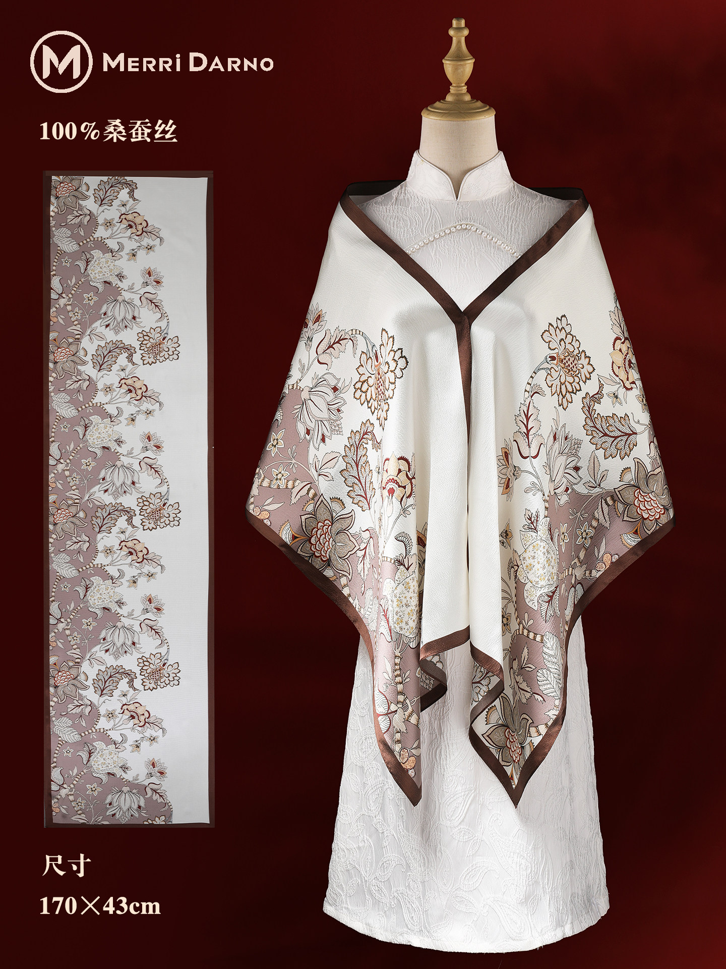 Women's Mulberry Silk Scarf Gi - Gift Box Wrap Set recensie en prijs