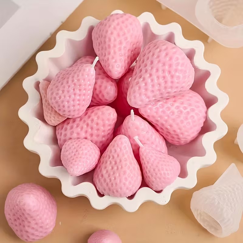 Strawberry Silicone Candle Mol - Holiday Candle Set recensie en prijs