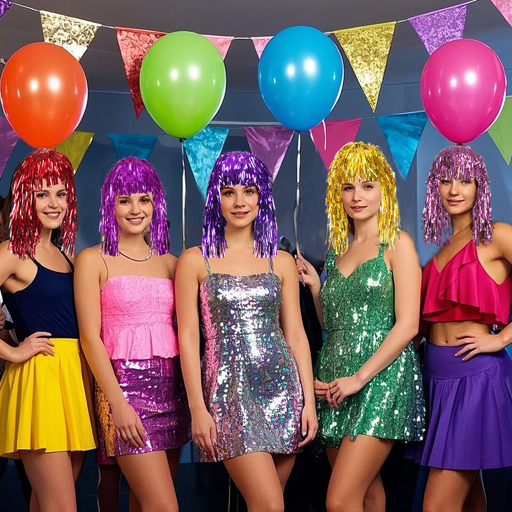 Cosplay Disco Wig Foil Tinsel  - Tinsel Garland Decoration recensie en prijs