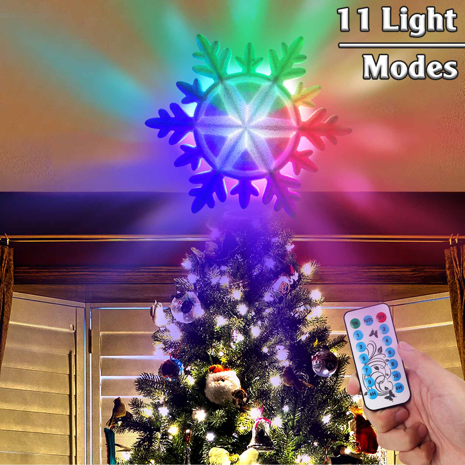 OurWarm Lighted Christmas Tree - Star Tree Topper recensie en prijs