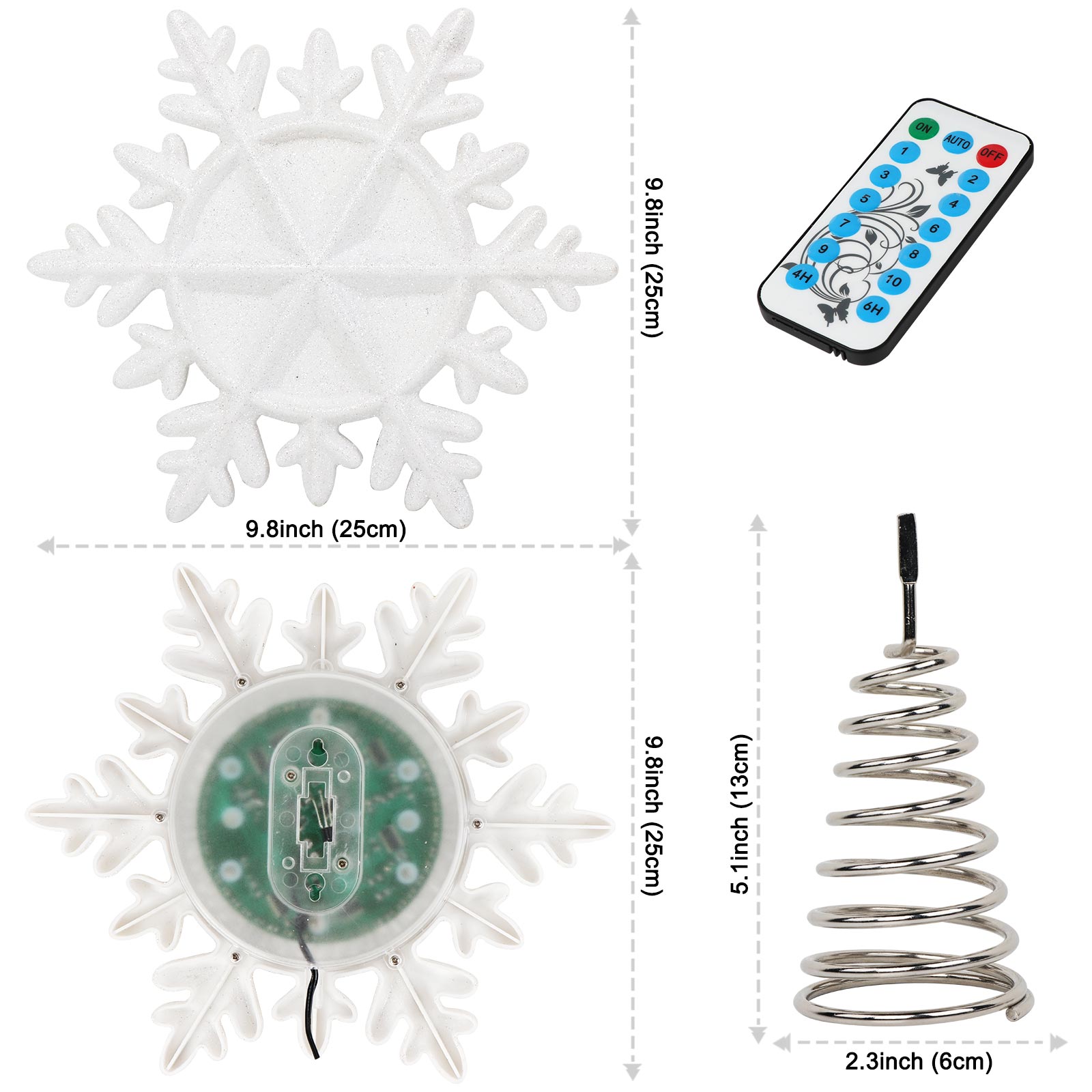 OurWarm Lighted Christmas Tree - Star Tree Topper recensie en prijs
