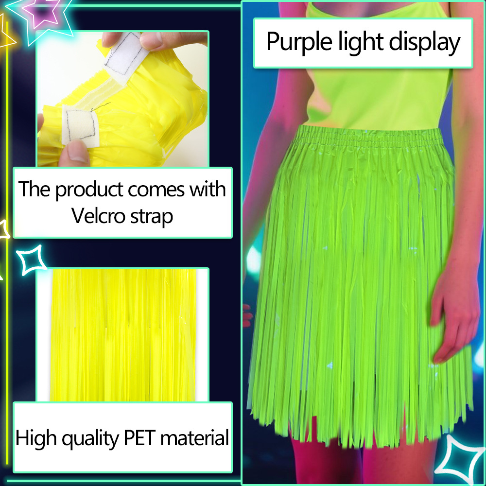 Neon Fluorescent Tinsel Skirt, - Tinsel Garland Decoration recensie en prijs