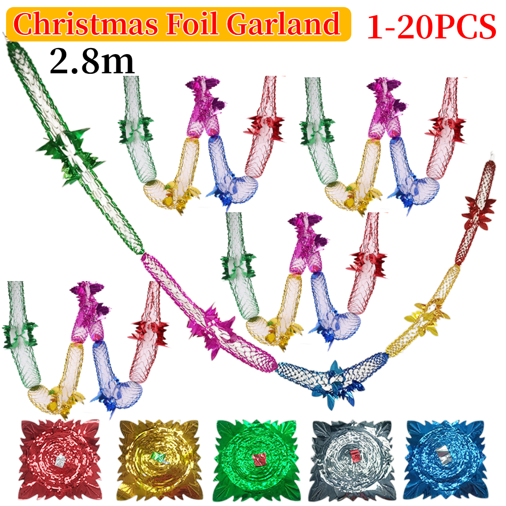 Christmas Foil Garland Ceiling - Tinsel Garland Decoration recensie en prijs