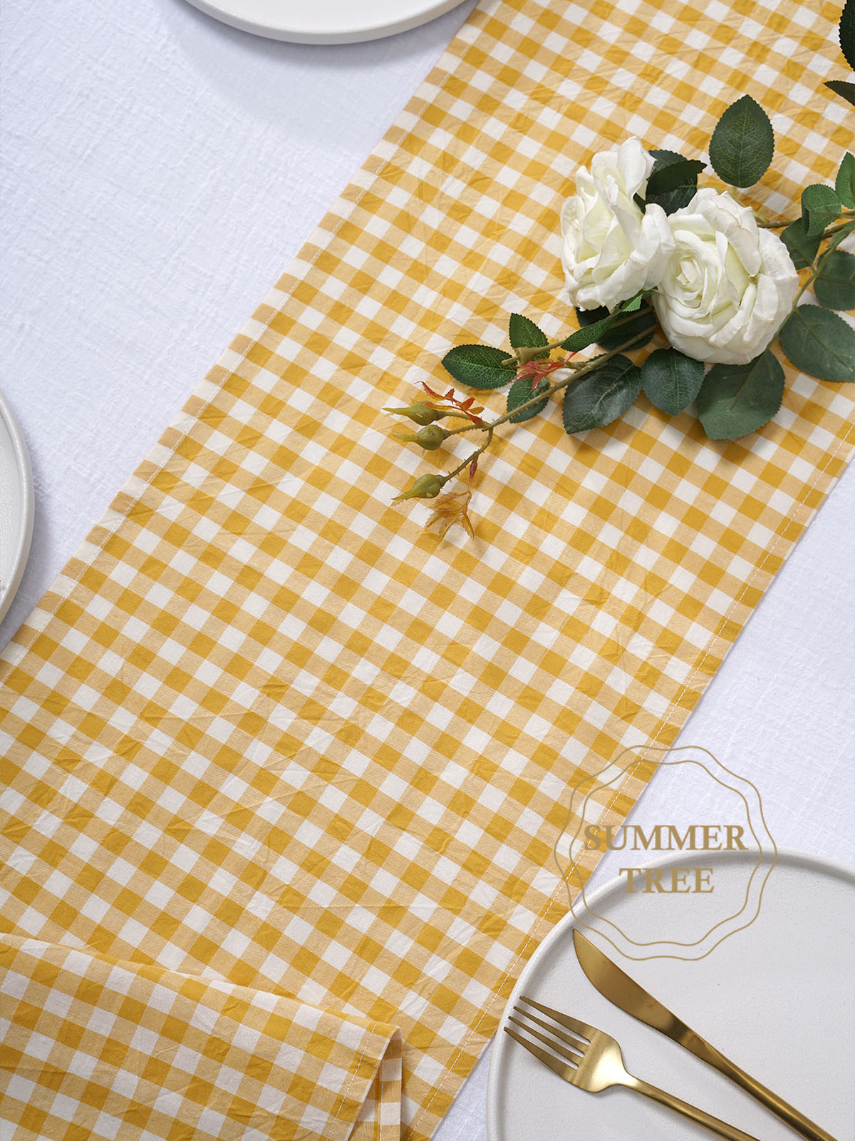 Rustic Plaid Cotton Table Runn - Christmas Throw Blanket recensie en prijs