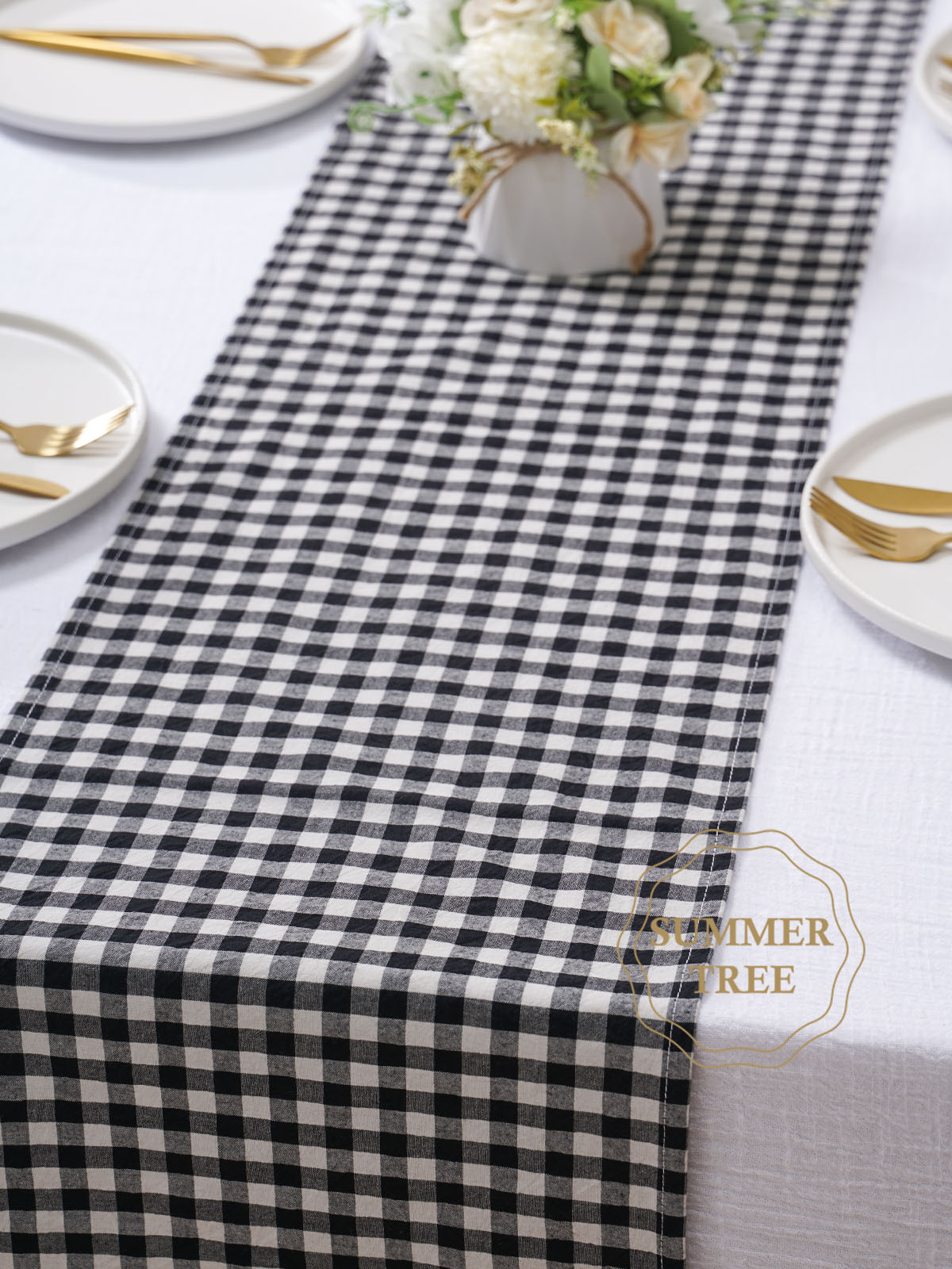 Rustic Plaid Cotton Table Runn - Christmas Throw Blanket recensie en prijs