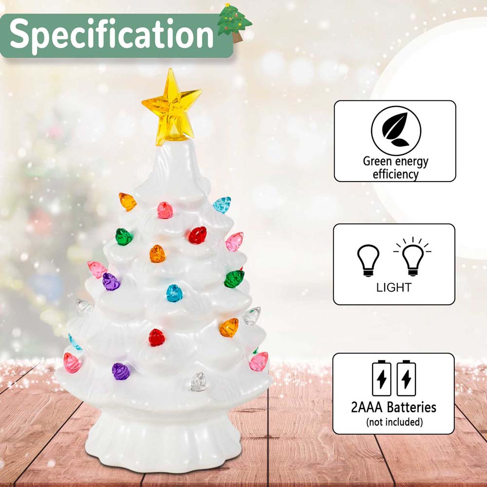 7 Inch Ceramic Christmas Villa - Star Tree Topper recensie en prijs