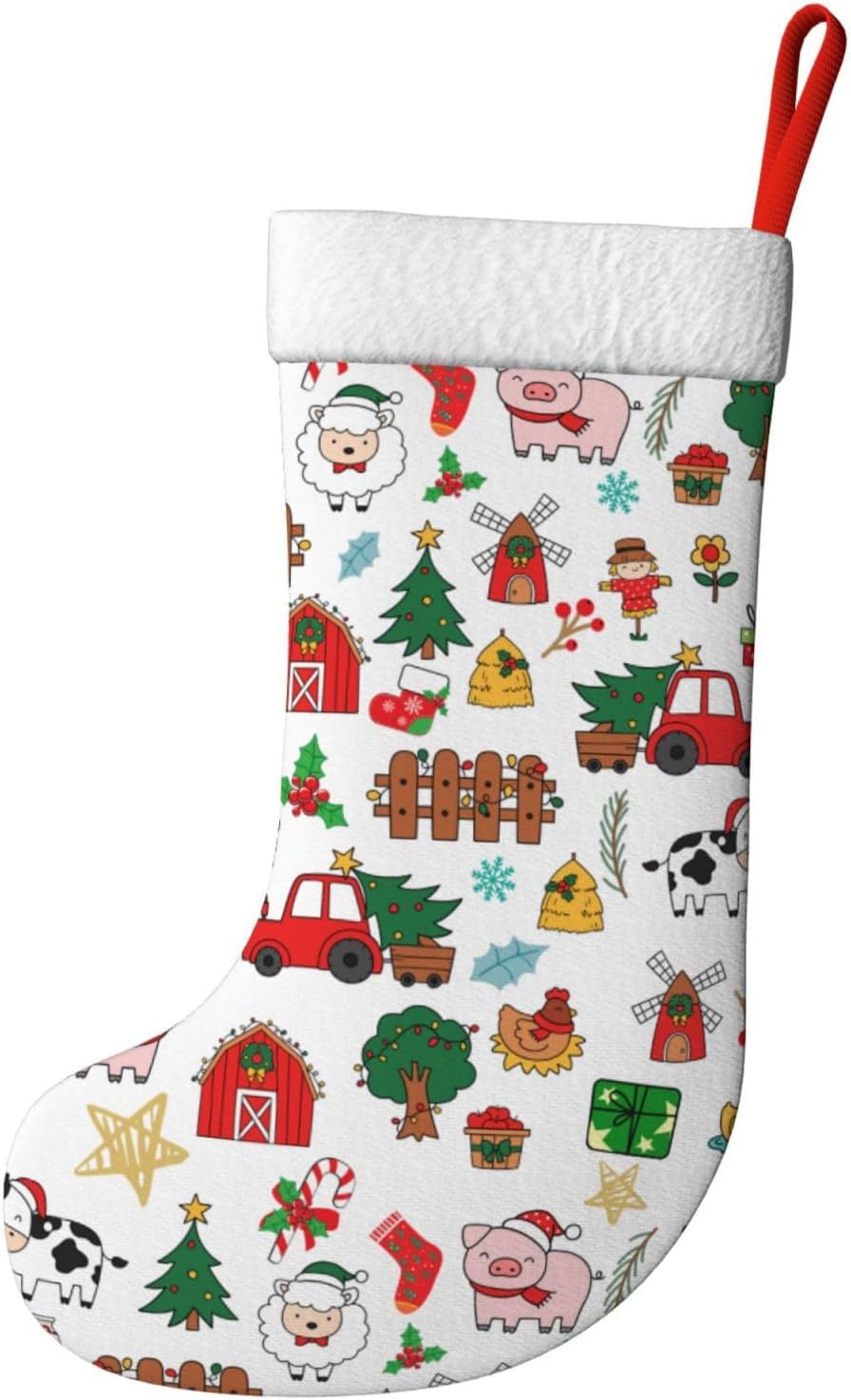 Farm Animals Christmas Stockin - Christmas Stocking Hanging recensie en prijs