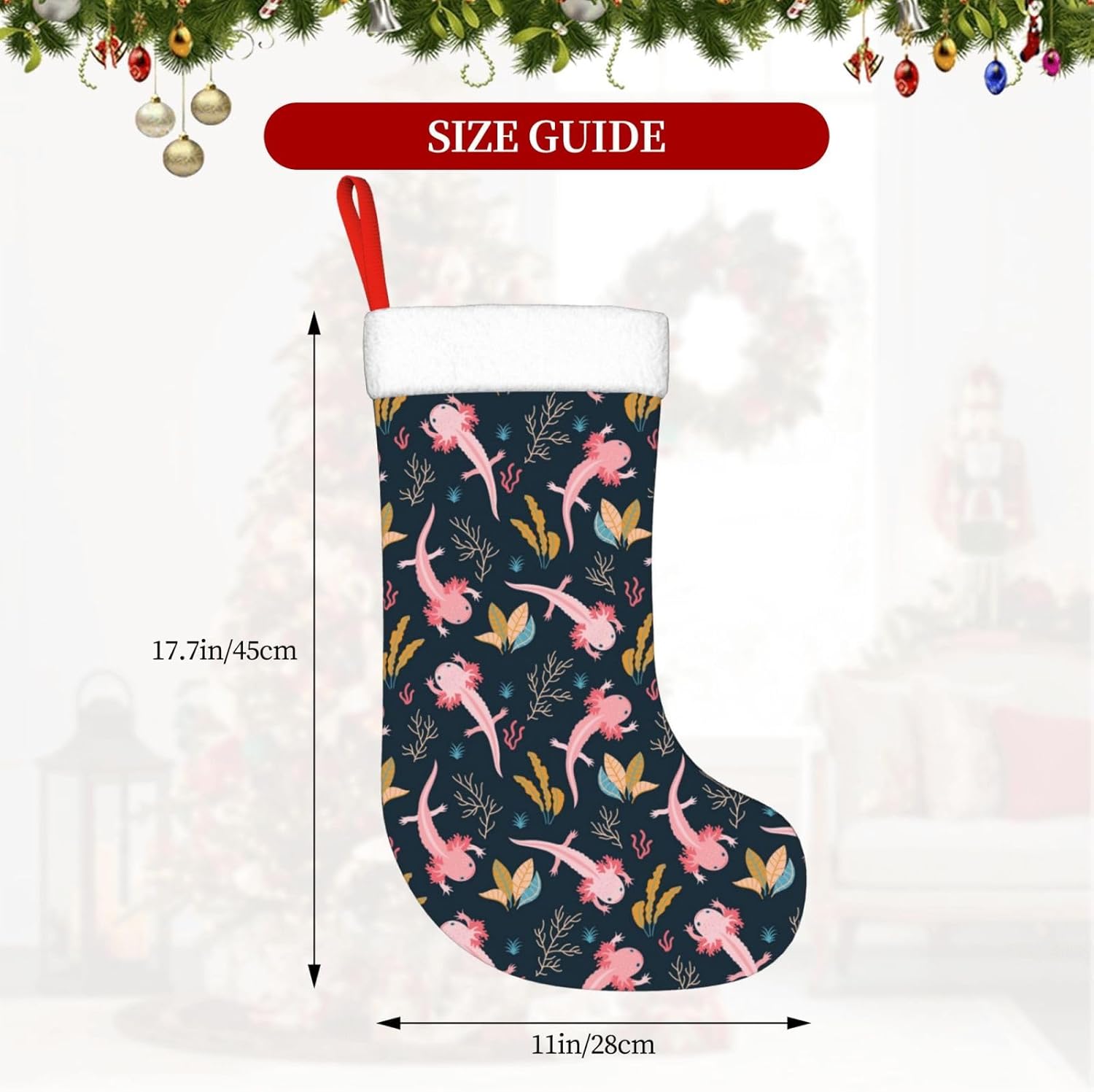Cute Axolotl Christmas Stockin - Christmas Stocking Hanging recensie en prijs