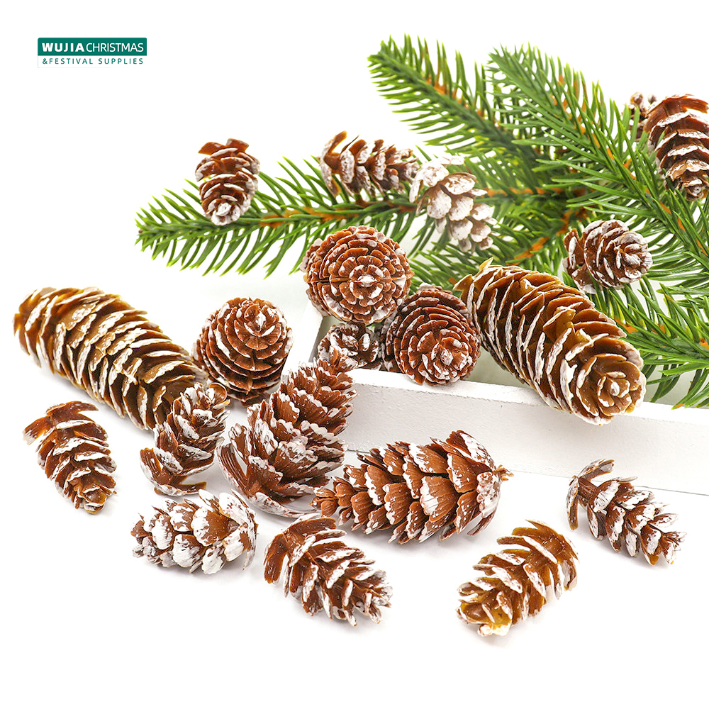 24Pcs Christmas Fake Pine Cone - Christmas Wreath Fake recensie en prijs