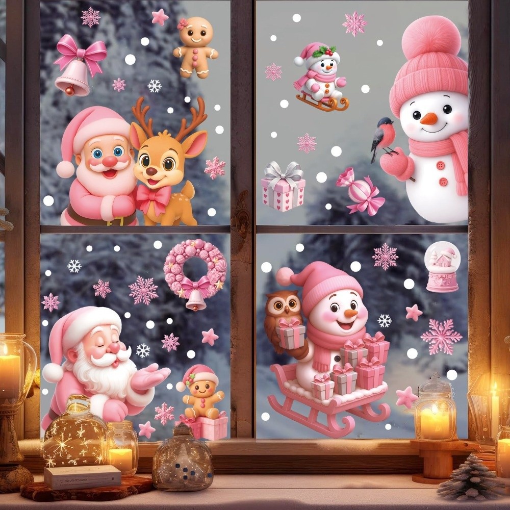 Cartoon PVC Window Stickers Sn - Snowflake Window Decal recensie en prijs