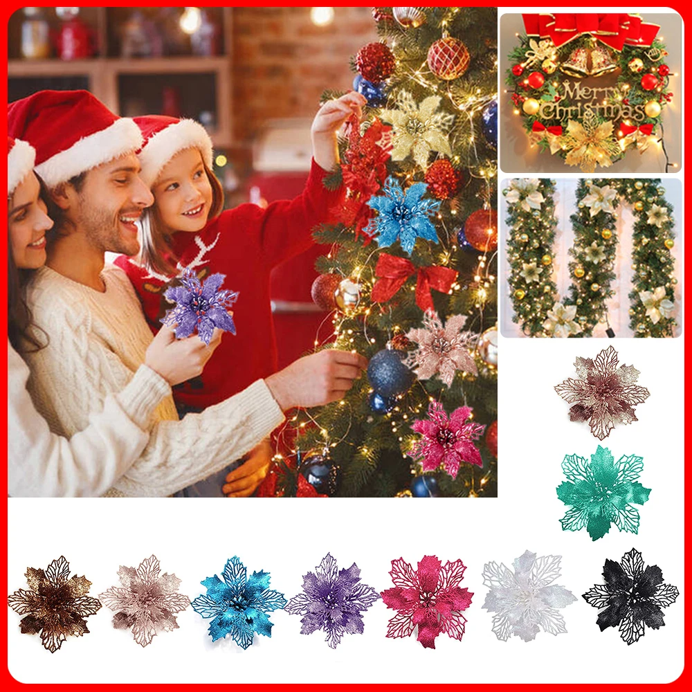 9cm Glitter Artifical Christma - Christmas Wreath Fake recensie en prijs
