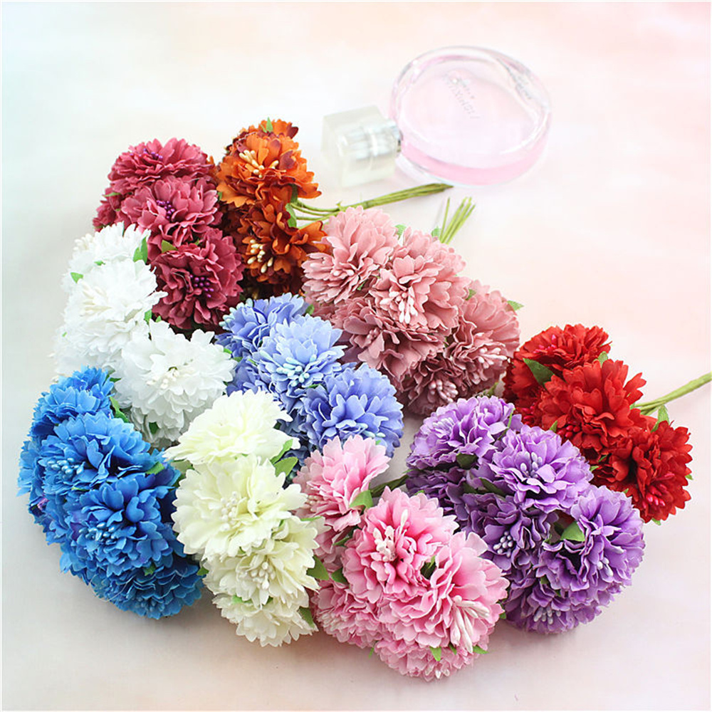18PCS Bouquet Artificial Flowe - Christmas Wreath Fake recensie en prijs