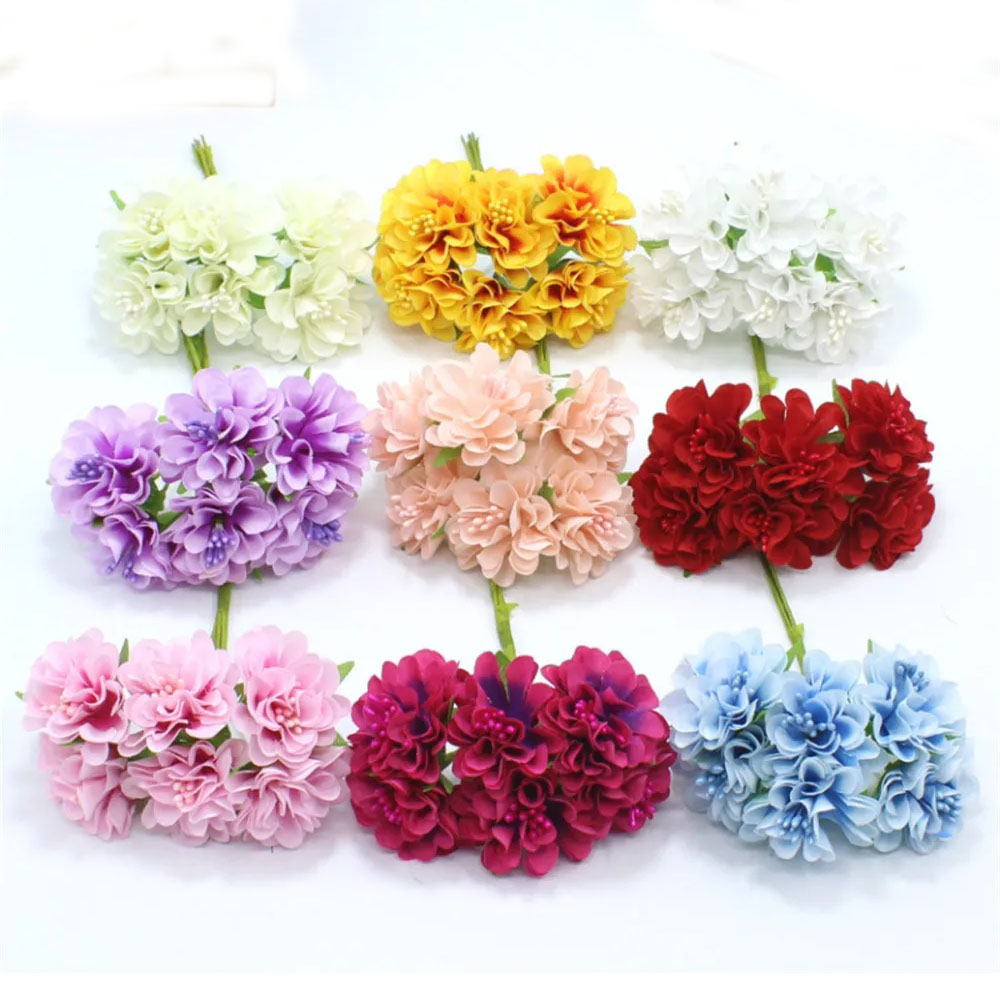 18PCS Bouquet Artificial Flowe - Christmas Wreath Fake recensie en prijs