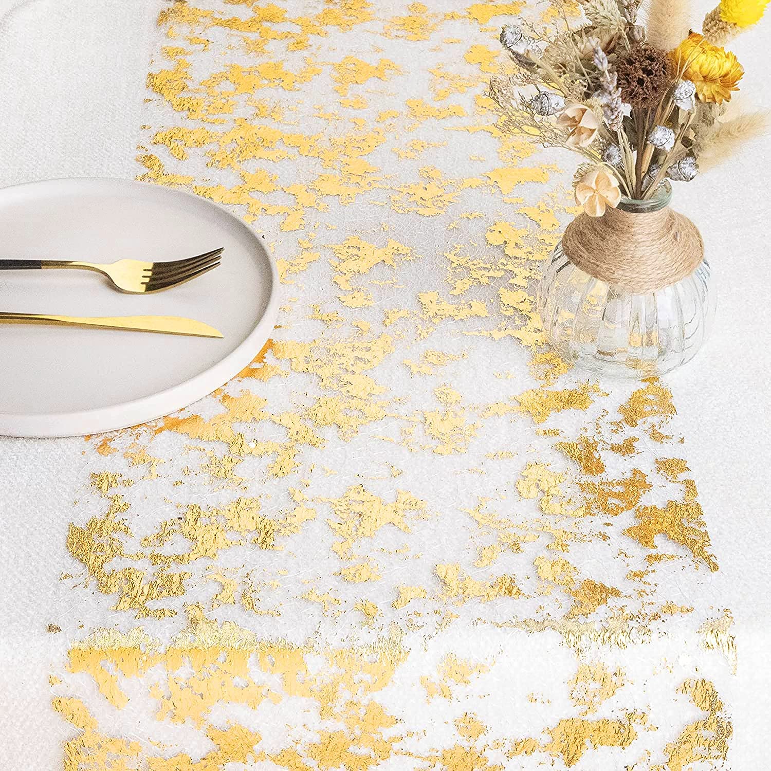 Sparkle Metallic Gold Thin Tab - Christmas Table Runner recensie en prijs
