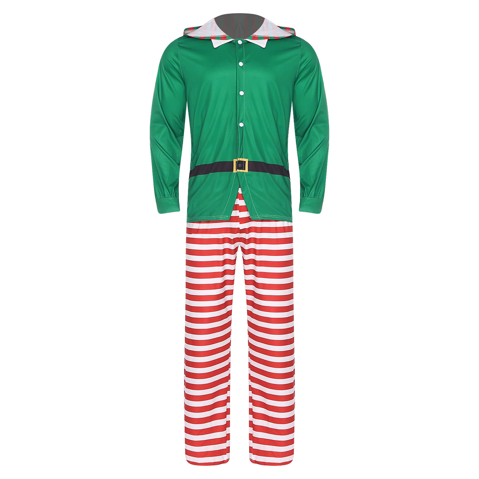 Mens Christmas Elf Pajamas Par - Elf Costume Christmas recensie en prijs