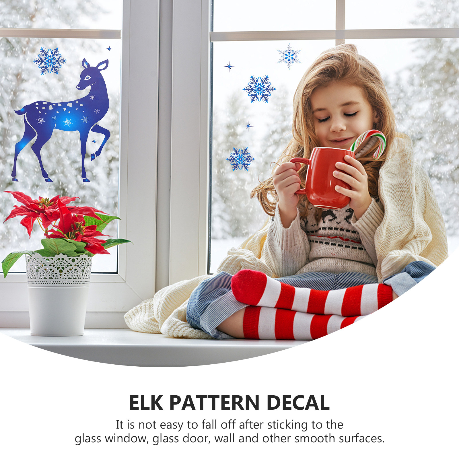 6Pcs Christmas PVC Christmas S - Snowflake Window Decal recensie en prijs