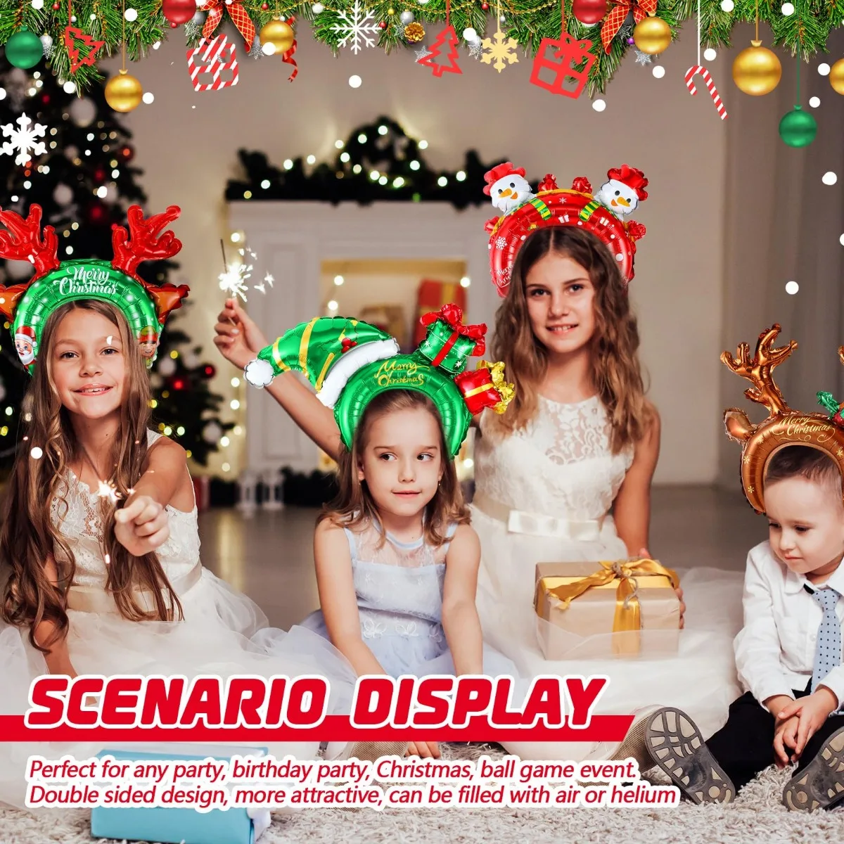 Christmas Inflatable Headbands - Reindeer Antlers Headband recensie en prijs
