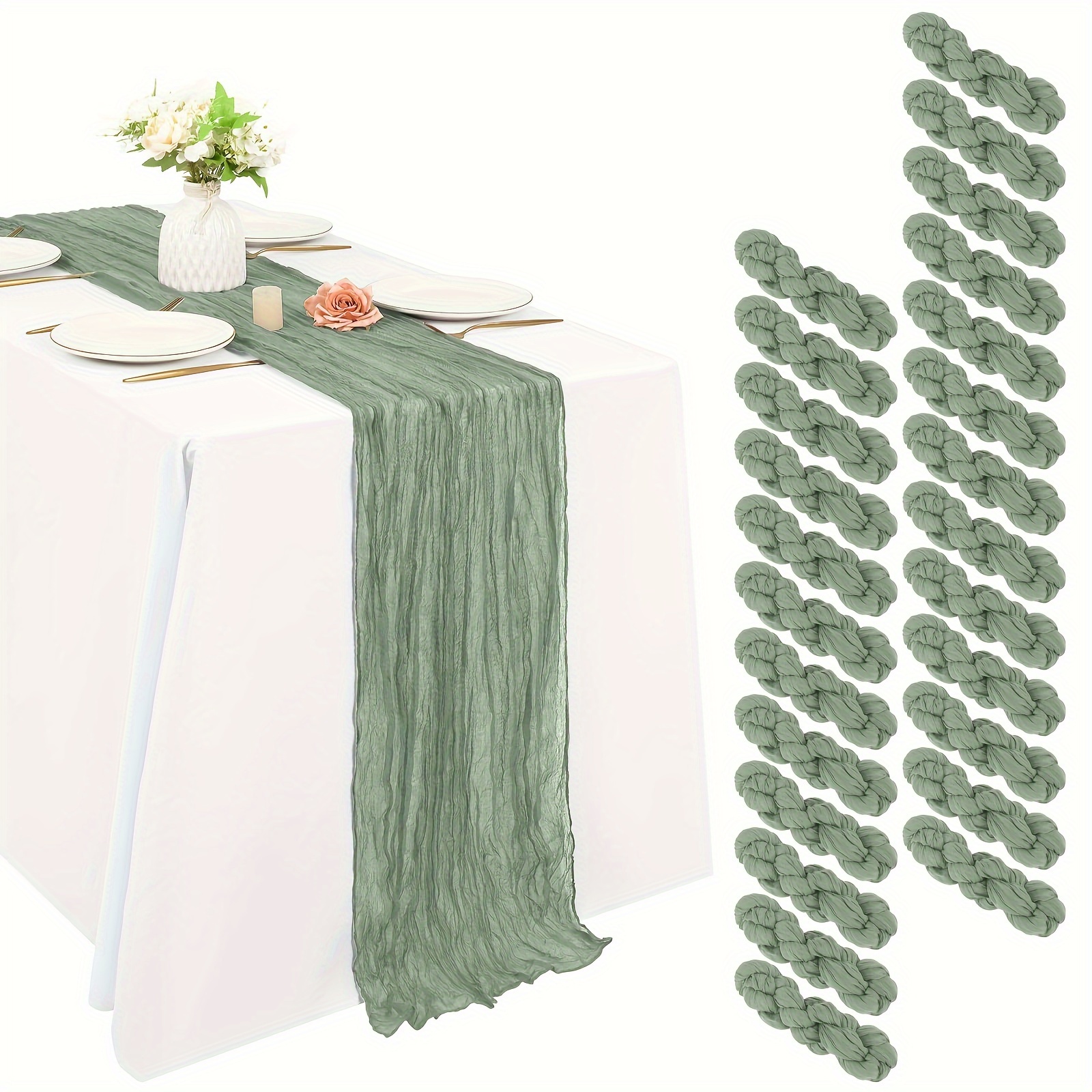 Of 25 Black Cheesecloth Table  - Christmas Table Runner recensie en prijs
