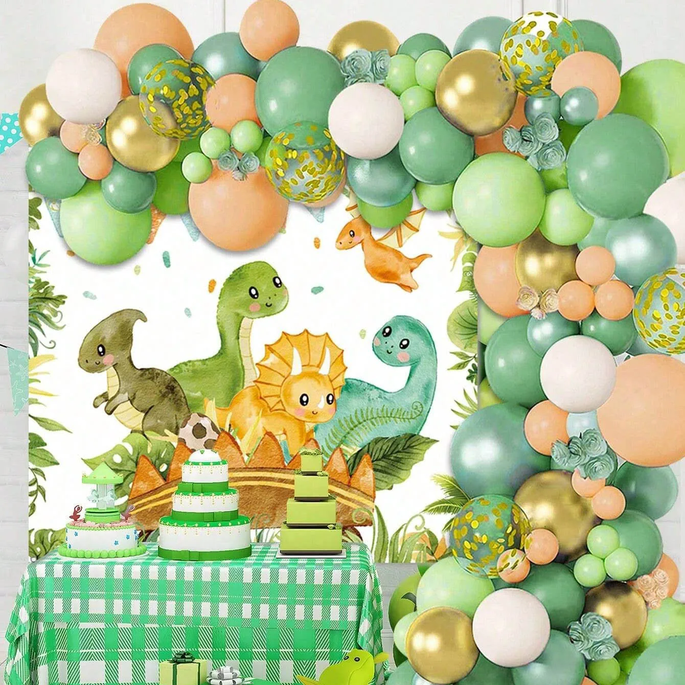 Dinosaur Balloon Set Arch for  - Tinsel Garland Decoration recensie en prijs