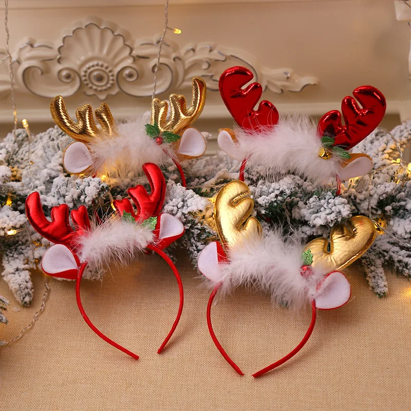 Fashion Christmas Red Bows Hea - Reindeer Antlers Headband recensie en prijs