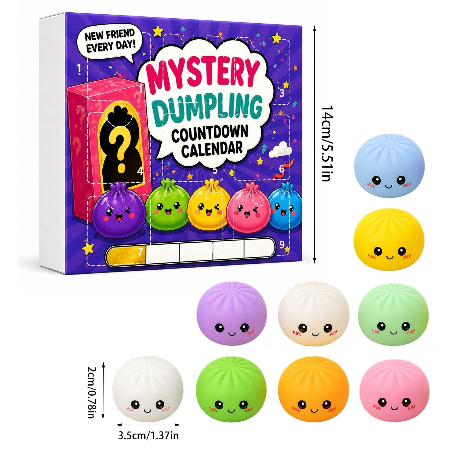 Kawaii Squishy Dumpling Advent - Advent Calendar Gift recensie en prijs