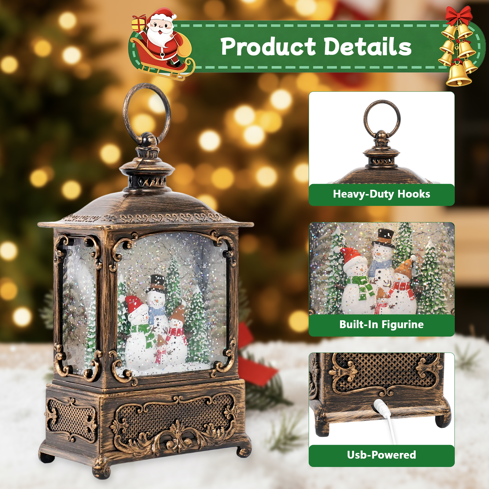 Music Snow Globe Lantern with  - Snow Globe Musical recensie en prijs