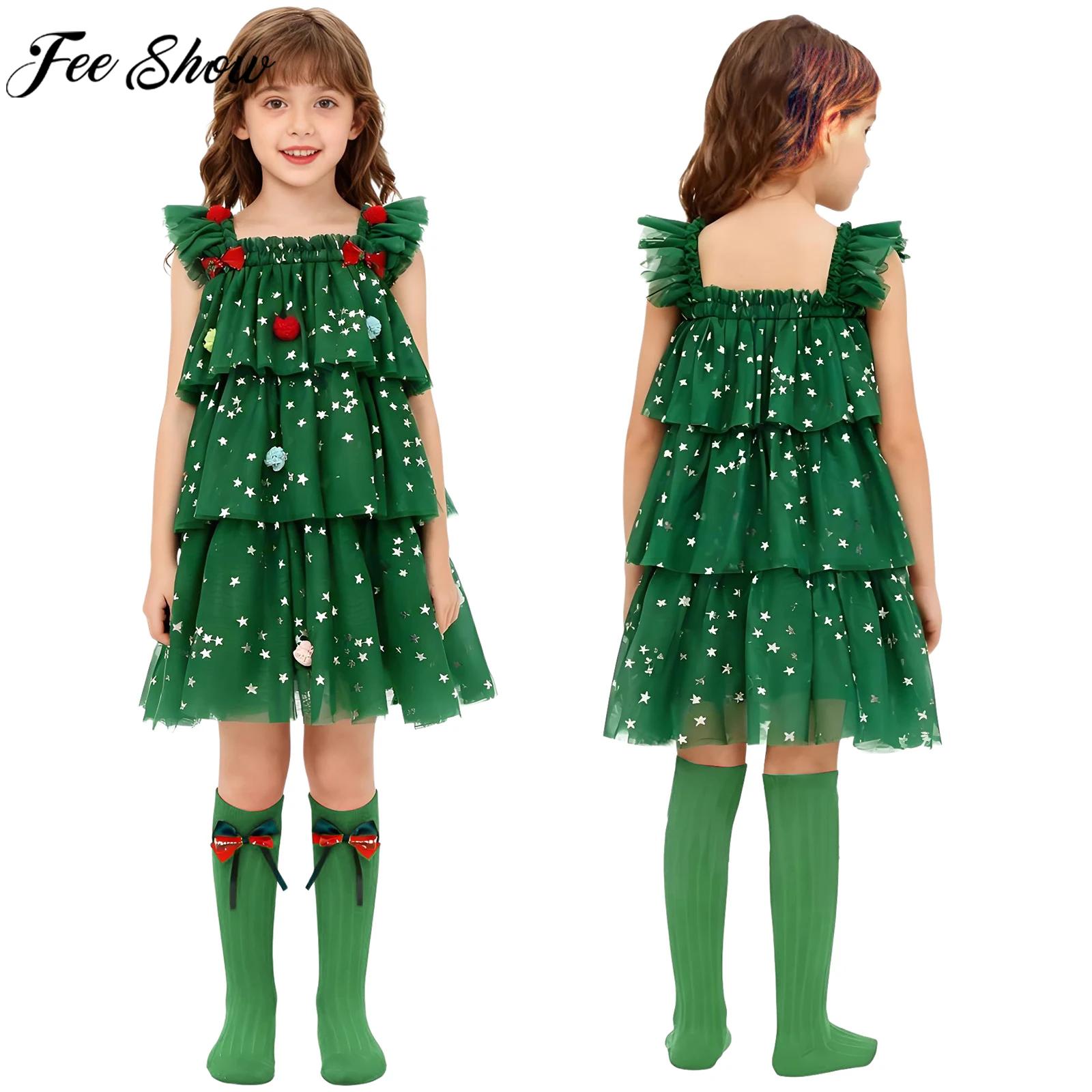 Toddler Girls Christmas Tree E - Elf Costume Christmas recensie en prijs