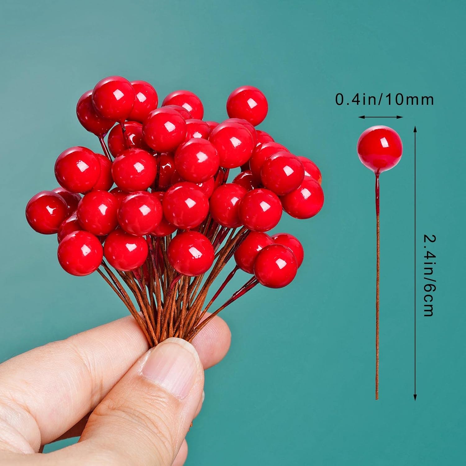 Artificial Holly Berries Mini  - Christmas Wreath Fake recensie en prijs