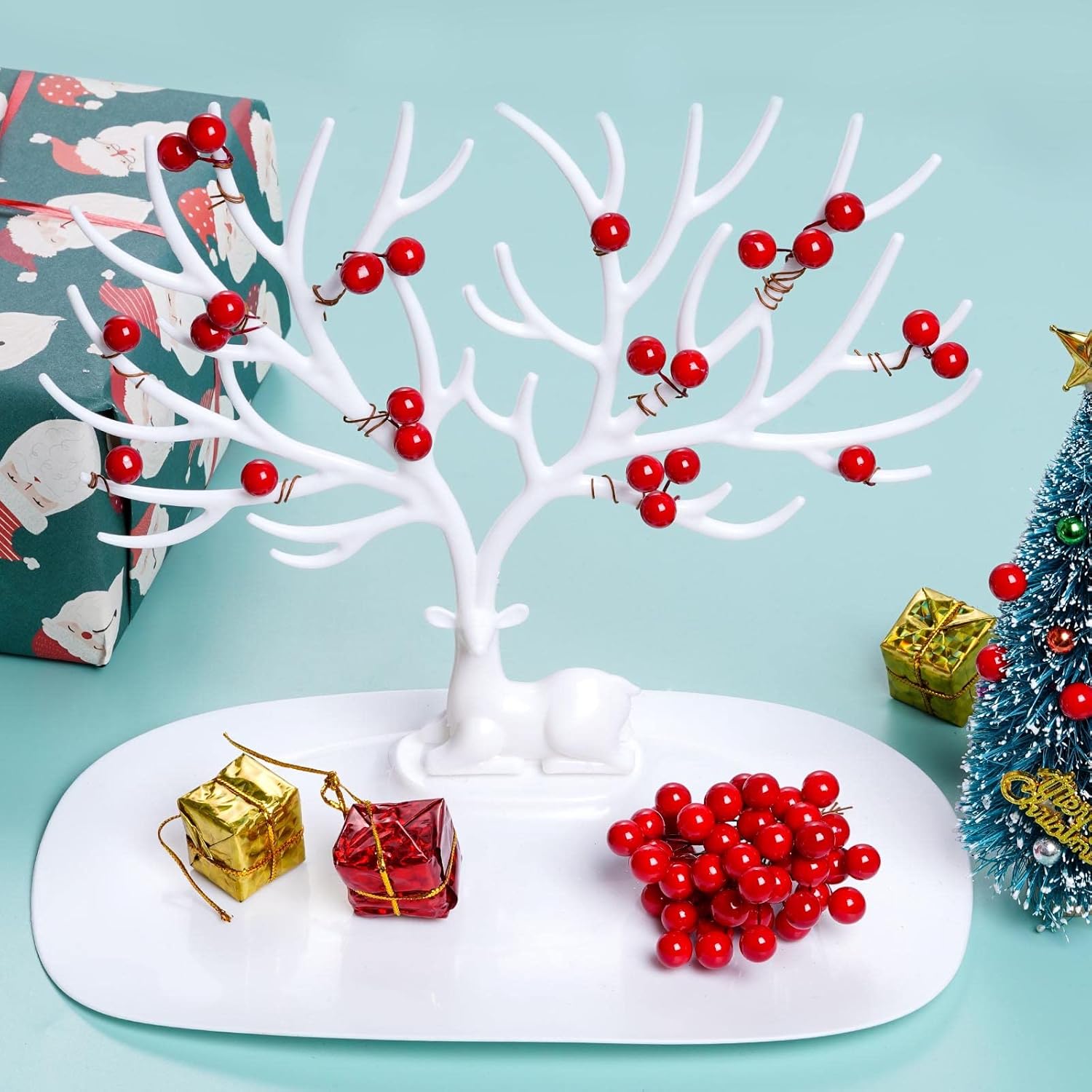 Artificial Holly Berries Mini  - Christmas Wreath Fake recensie en prijs
