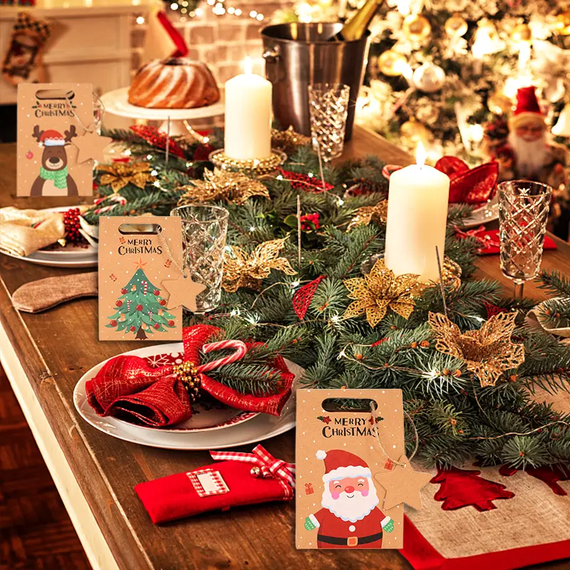 6/12/24Pcs  Christmas Kraft Pa - Advent Calendar Gift recensie en prijs
