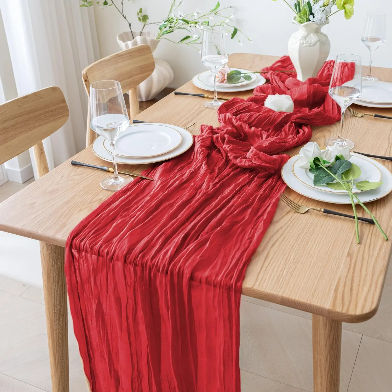 Valentine Red Long Table Runne - Christmas Table Runner recensie en prijs